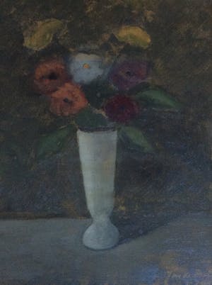 Jan de Boer - 1902-1989 Zaanse schilder Bloemen in Vaas kopen? Bied vanaf 100!