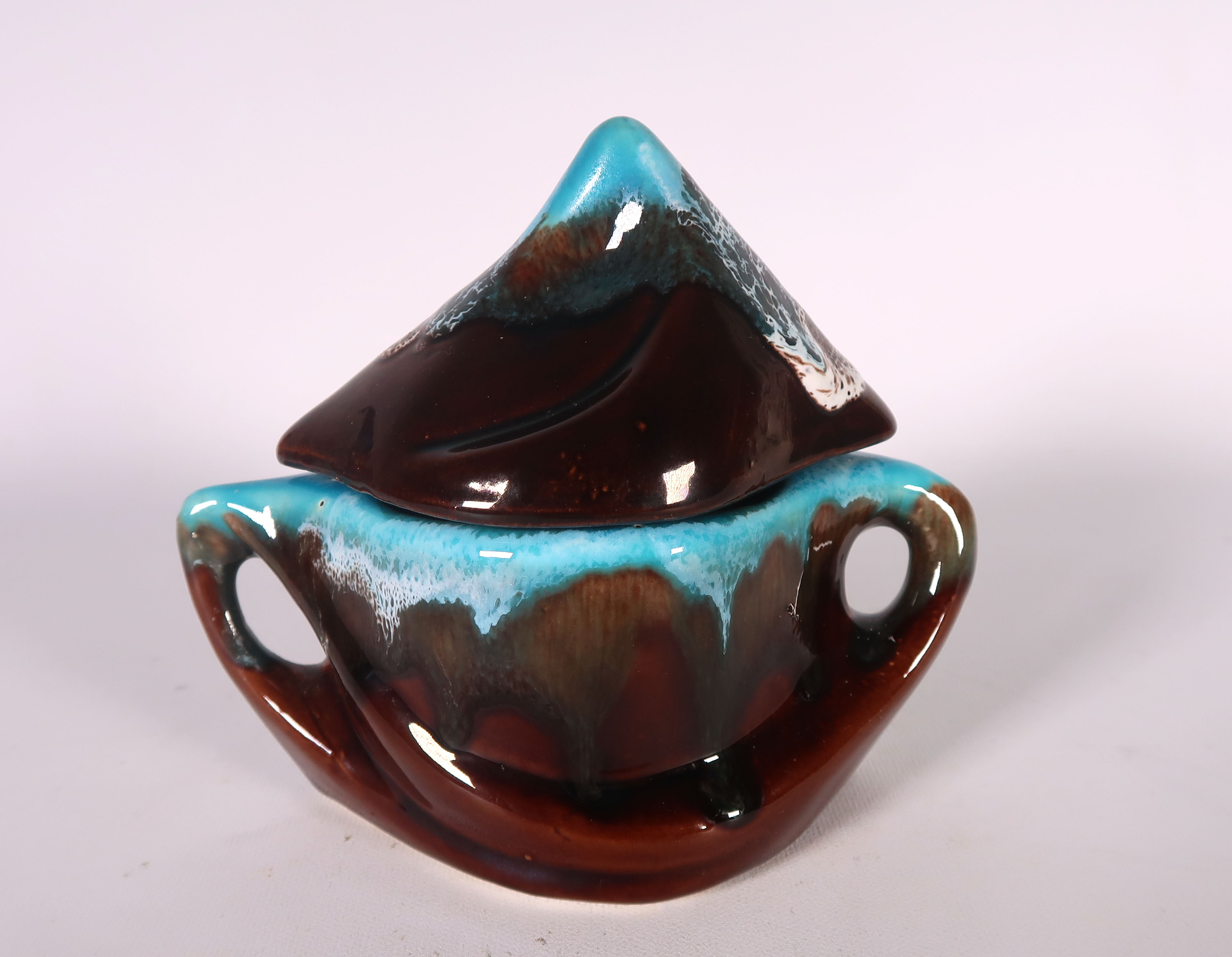 Vallauris Keramiek - Geglazuurd keramiek, Bruin en blauw servies kopen? Bied vanaf 35!