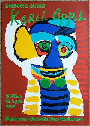 Karel Appel - Saarbrücken, zeefdruk kopen? Bied vanaf 75!