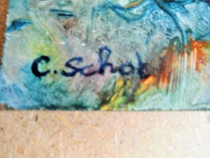 Carla Schot - Olieverf - Figuren [nr.18] kopen? Bied vanaf 30!