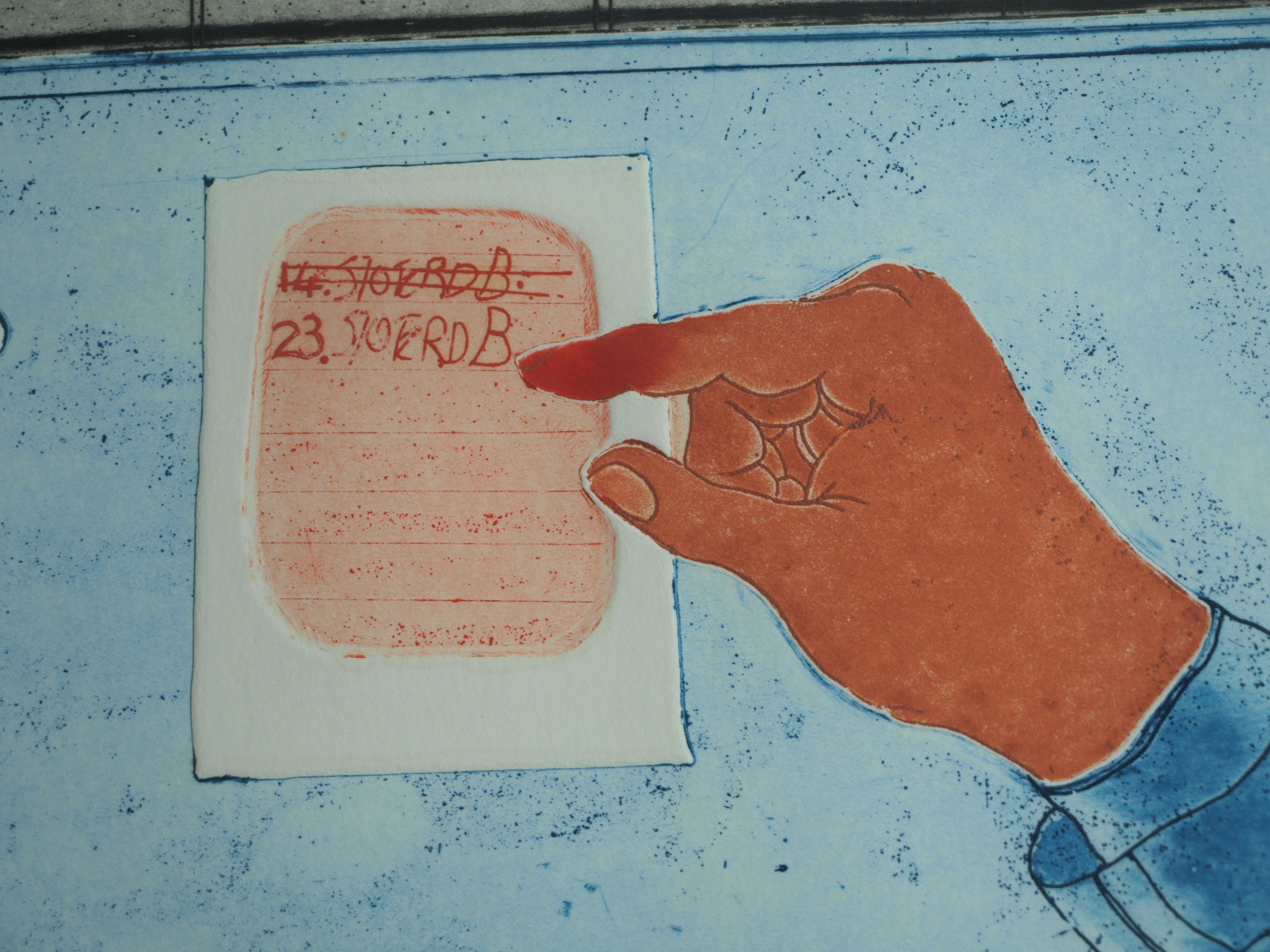 Sjoerd Bakker - Ets en aquatint , Veranderen van een afspraak – gesigneerd & ingelijst - 1972  kopen? Bied vanaf 1!