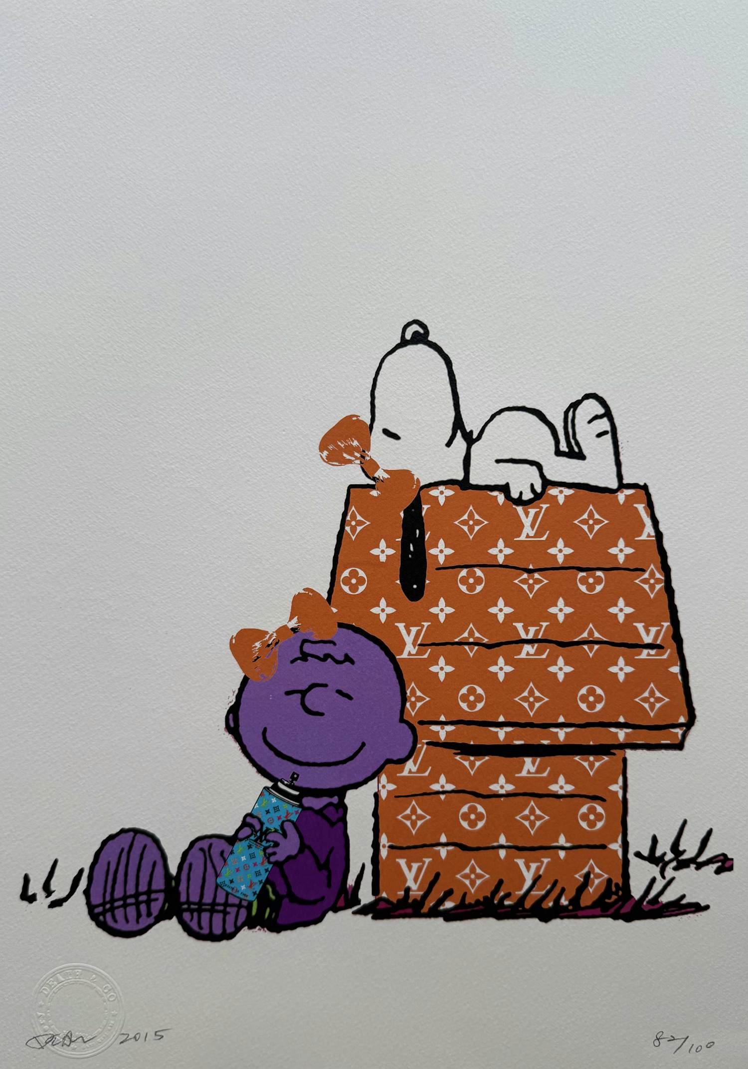 Death NYC - handgesigneerde zeefdruk | 'Louis Vuitton Snoopy/Charlie Brown | 2015 kopen? Bied vanaf 60!