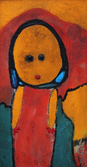 Giovanni Vetere - Fresco op board: figuur kopen? Bied vanaf 299!