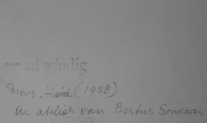 Ad Windig - Silvergelatinedruk: mevrouw Huinck - 1958 kopen? Bied vanaf 99!