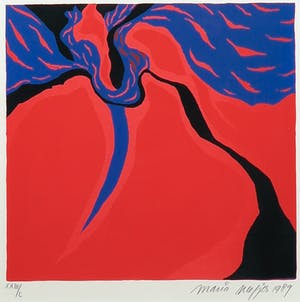 Maria Neefjes - Zeefdruk, Abstracte compositie - Ingelijst kopen? Bied vanaf 35!