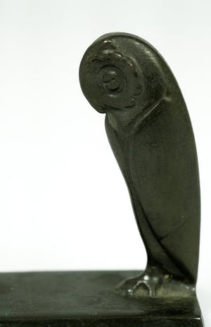 Brons (Onbekend) - Sculptuur van uil - gesigneerd Gaag kopen? Bied vanaf 159!