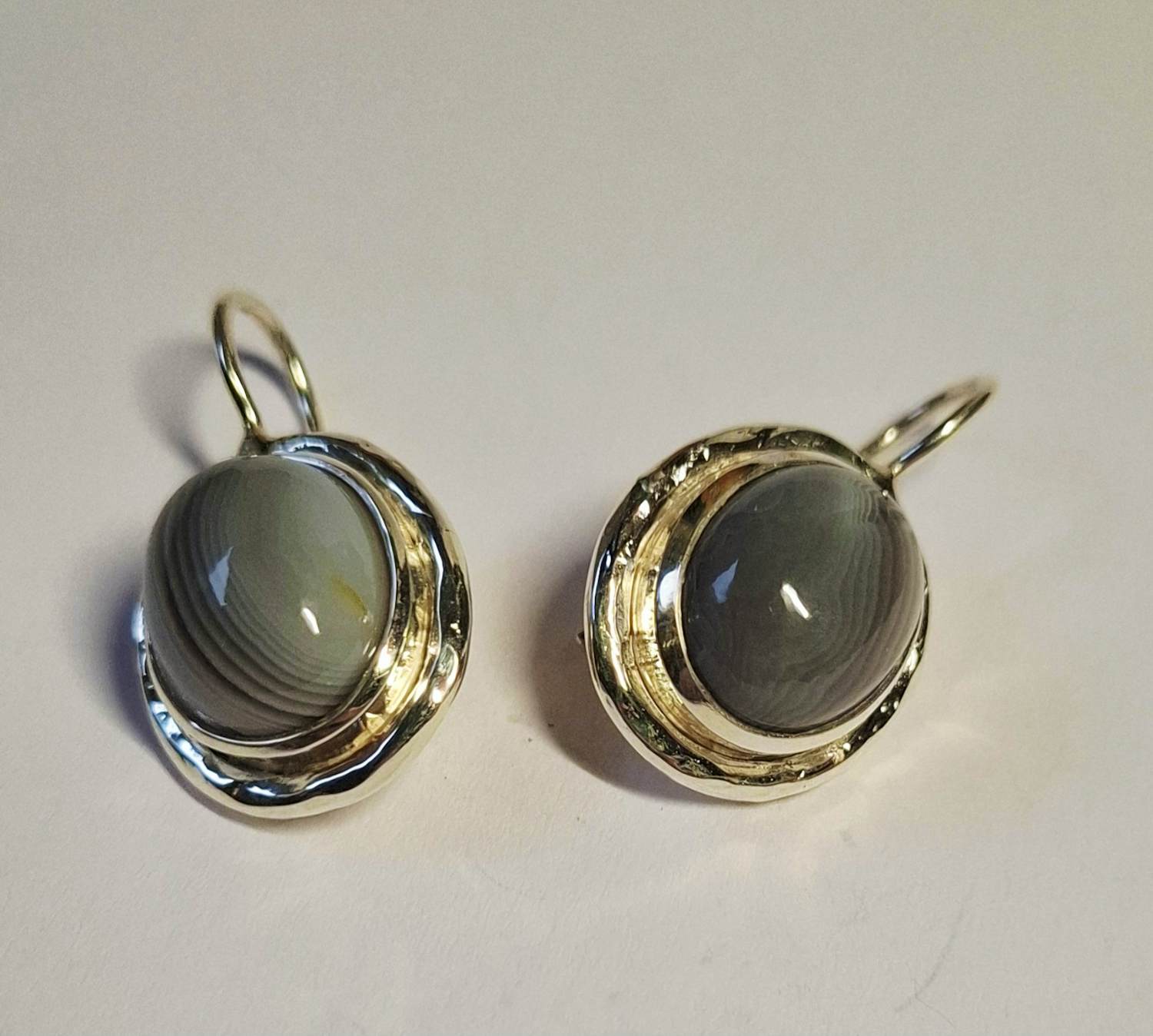 Nieuwe zilveren oorbellen met Botswana Agaat kopen? Bied vanaf 60!