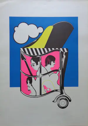 Ger Siks - POP ART / KLEURZEEFDRUK / 69x49cm kopen? Bied vanaf 1!