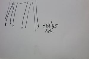 Klaas Gubbels - pen en potloodtekening in boek van galerie Espace + 3 catalogussen kopen? Bied vanaf 99!