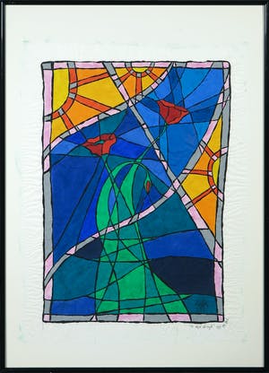 Piet Quekel - Gouache op rijstpapier, De tijd dringt - Ingelijst kopen? Bied vanaf 1!