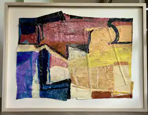 Theo Kuijpers - Abstract met spijkerbroek verkauft für € 1250!