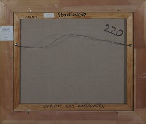 Martin van Wordragen - Olieverf op doek, Stadionkop - Ingelijst kopen? Bied vanaf 1!