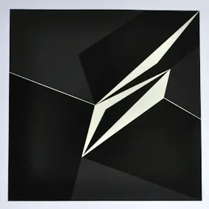 Marcel Henri Verdren - Espace noir no. 3 - Zeefdruk - Gesigneerd - 70x70 cm kopen? Bied vanaf 80!