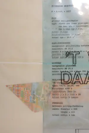 Barendsz & Van Noordt - Collage, Panorama schets 1990 - Ingelijst (Zeer groot) kopen? Bied vanaf 1!