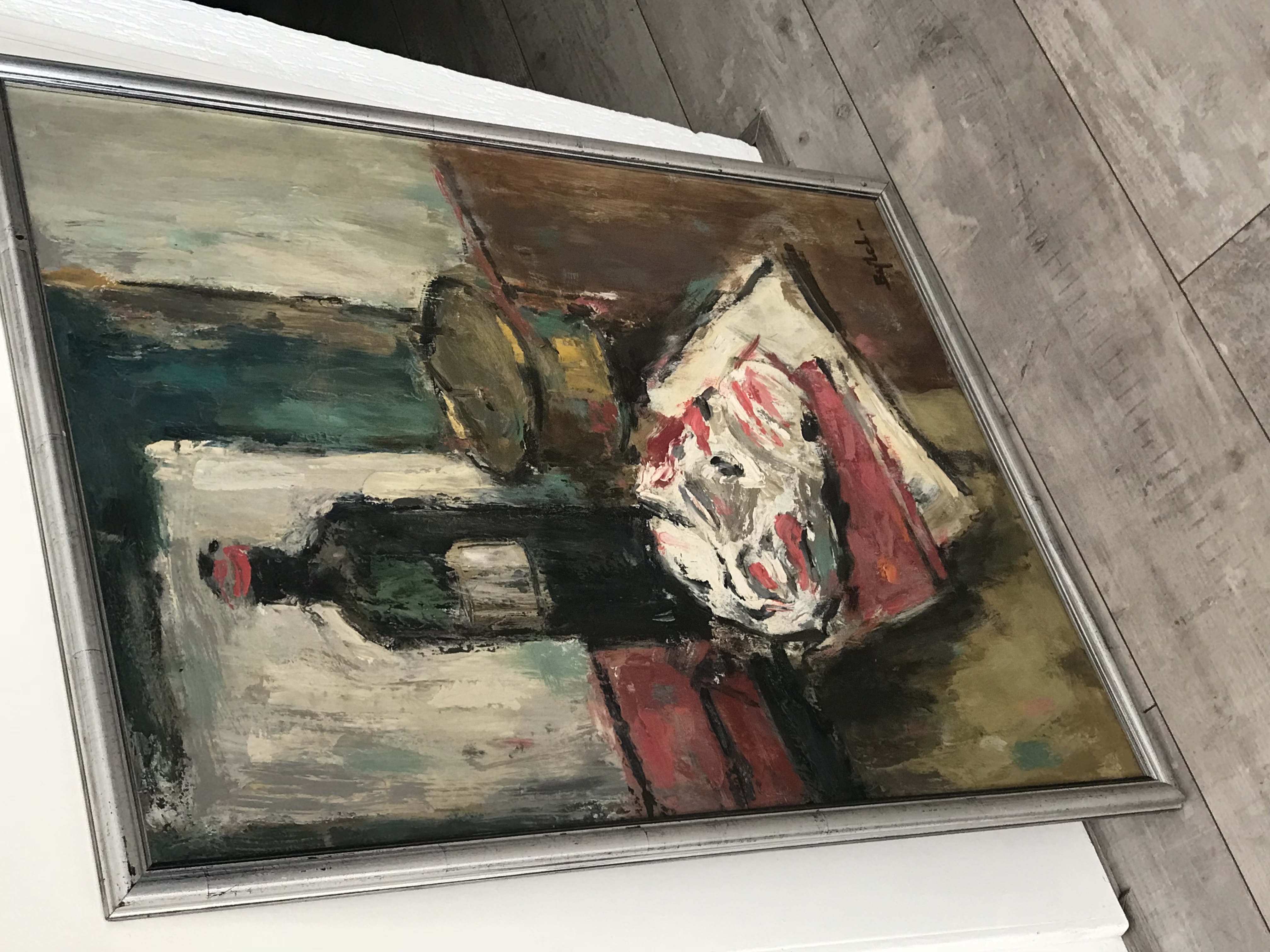 Jacobus Bijtel - Stilleven van fles, boek en masker kopen? Bied vanaf 95!