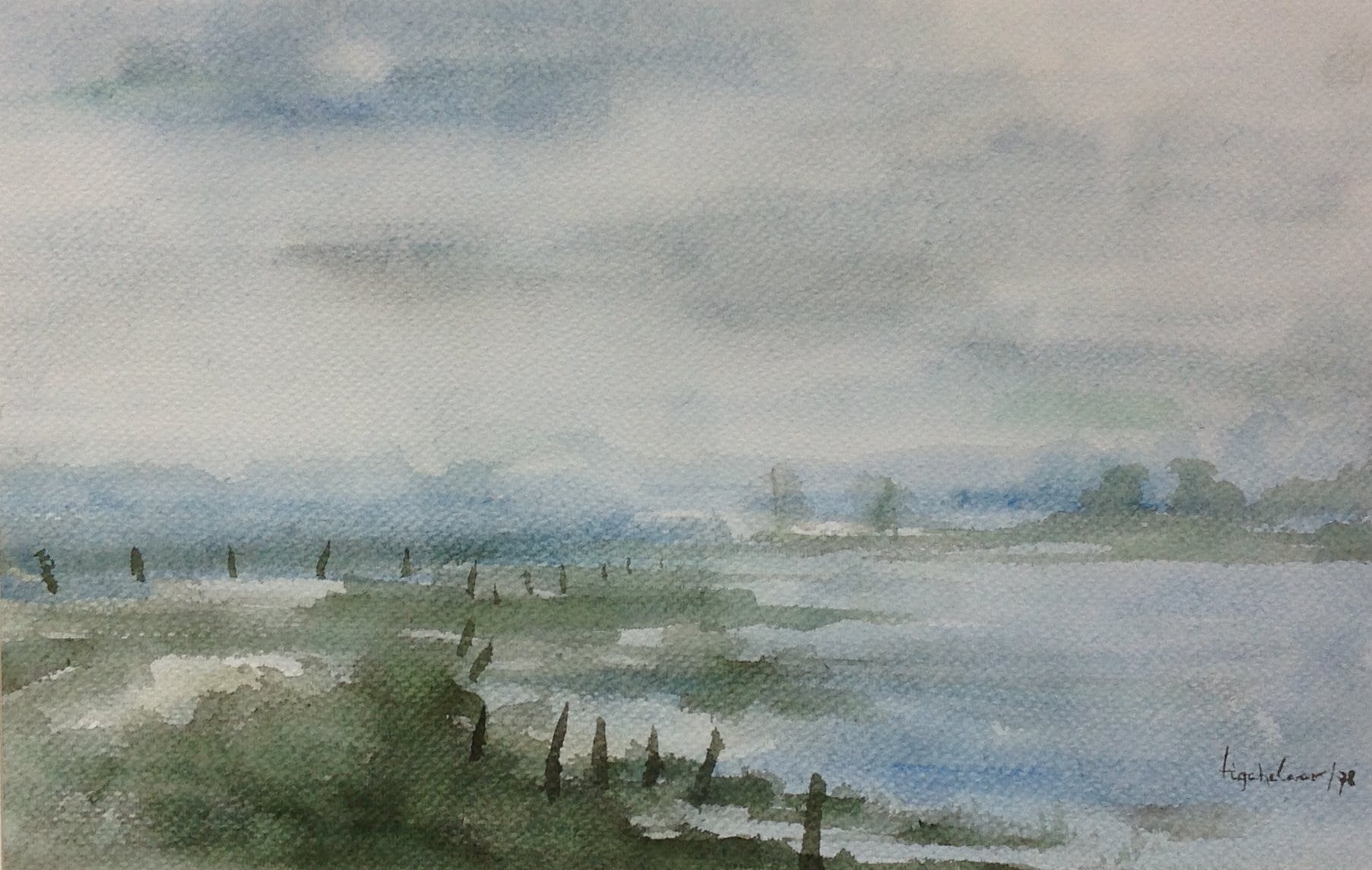 Andre Tigchelaar - Polderlandschap kopen? Bied vanaf 50!