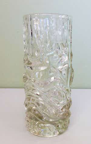 Sklo Union - Rosice - Frantisek Pečený 'Dragon's Head' modelnr 20235 vaas - Hermanova Glashutte verkocht voor € 1!