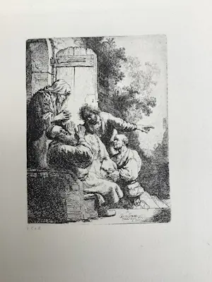 Rembrandt van Rijn - 9 etsen uit Rembrandt Bijbel kopen? Bied vanaf 100!