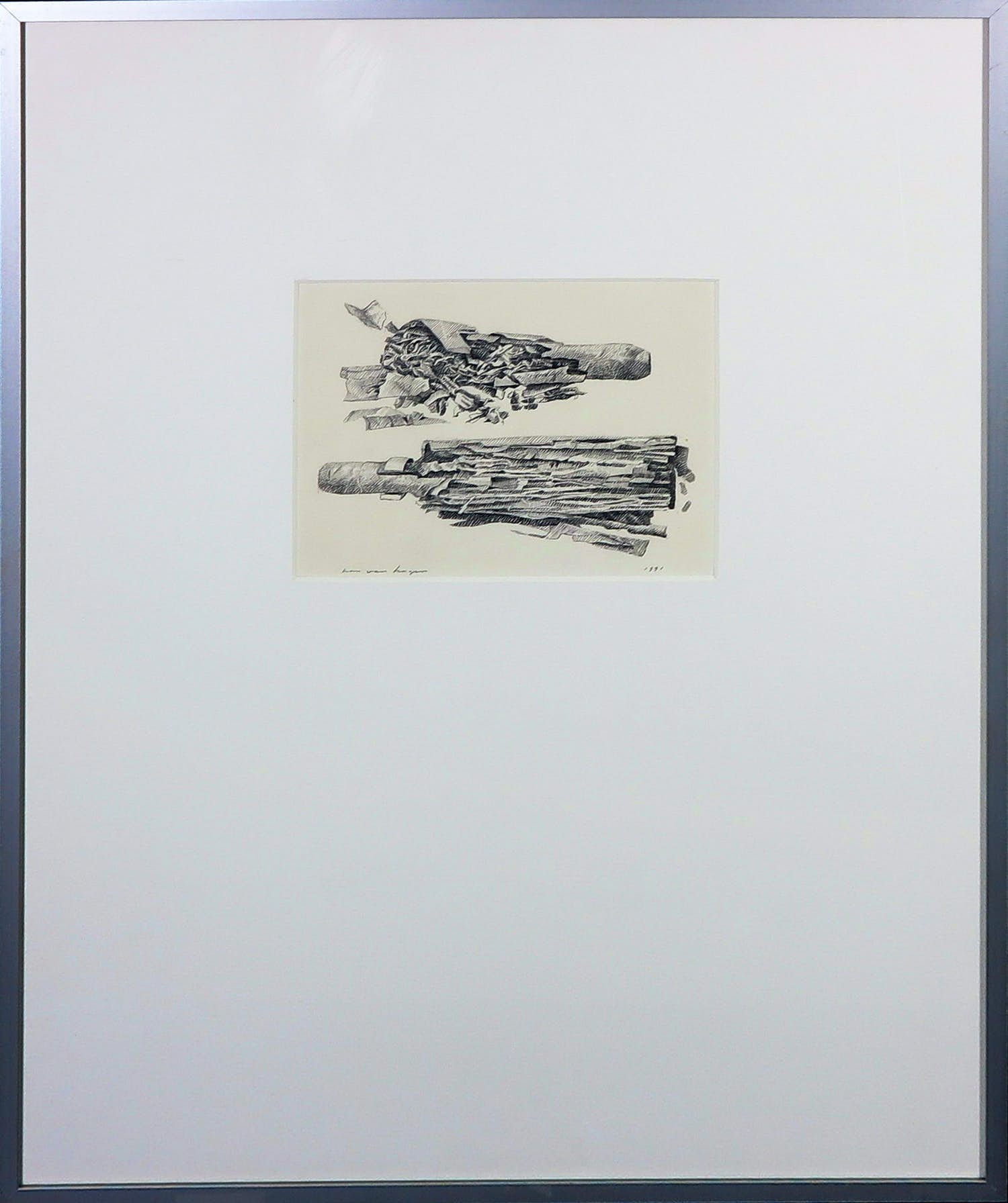 Han van Hagen - Inkttekening, Sigaren - Ingelijst kopen? Bied vanaf 1!