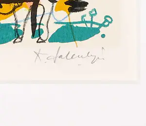 Kees Salentijn - Zeefdruk, Man te paard kopen? Bied vanaf 35!