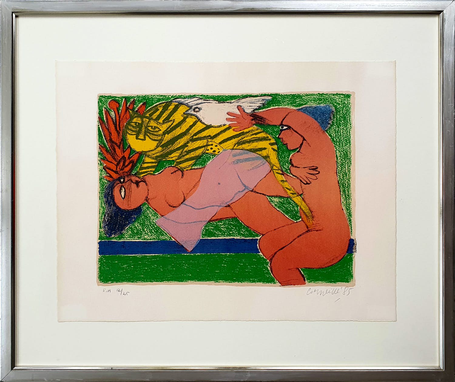 Corneille - Litho: 'Le tigre amoreux II' (1985) kopen? Bied vanaf 180!