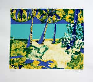 Jeroen Krabbé - Zeefdruk: A view from my window - 1995 (laatste exemplaar) verkocht voor € 150!