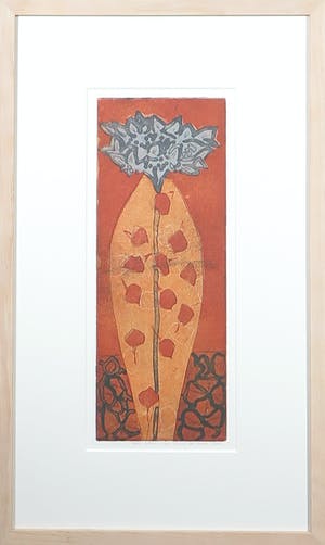 Lukie de Bree - Ets, Open gaan - Ingelijst kopen? Bied vanaf 35!