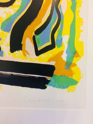 Bettina Lopetro - zeefdruk: Titel, "Donnuts at dawn". kopen? Bied vanaf 15!