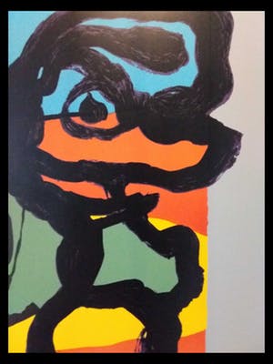 Karel Appel - Abstract figure kopen? Bied vanaf 450!