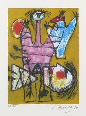 Corneille - Zeefdruk, Fêtes - Ingelijst kopen? Bied vanaf 1!