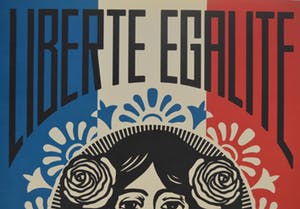 Shepard Fairey - LIBERTÉ, ÉGALITÉ, FRATERNITÉ - gesigneerd kopen? Bied vanaf 100!