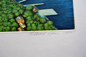 Richard John Haas - Manhattan View -Governor's Island kopen? Bied vanaf 350!