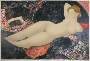 Alain Bonnefoit - Litho, Grand nu au sofa noir kopen? Bied vanaf 1!