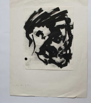 Niet of onleesbaar gesigneerd - moderne inkttekening - gesigneerd kopen? Bied vanaf 1!