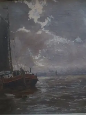 Willem Jansen - (1923-1992) Riviergezicht Dordrecht kopen? Bied vanaf 150!