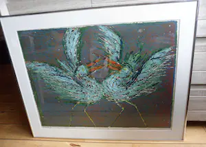 Jan Bezemer - Kleurenlitho enigste exemplaar met vogels kopen? Bied vanaf 70!