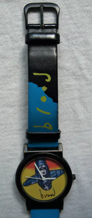 Herman Brood - 2x Horloge , “Erik Satie” en “Vliegtuig” – met doosjes kopen? Bied vanaf 1!