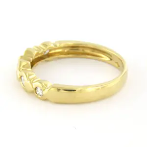 18k geel gouden ring met briljant geslepen diamant tot. 0.25ct – F/G - VS/SI kopen? Bied vanaf 410!