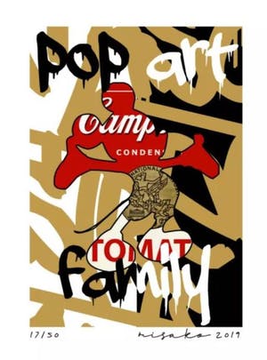 Niet of onleesbaar gesigneerd - Misaka - Pop Art Family kopen? Bied vanaf 1!