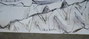 Rob Aussen - 9 inkttekeningen - strandscenes ca. 1983 kopen? Bied vanaf 20!