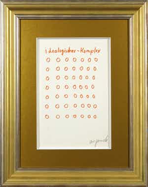 A.R. Penck - Zeldzame, handgesigneerde litho, Idea-logischer-Komplex verkocht voor € 1!