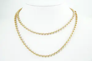 29 - Sierlijk en massief 14 Krt geel-gouden kogel of balletjes collier kopen? Bied vanaf 540!