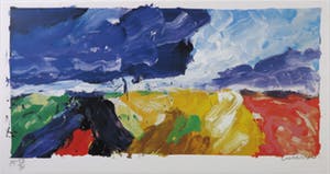 Jan Cremer - Zeefdruk, Paysage de Provence - Ingelijst (Groot) kopen? Bied vanaf 200!