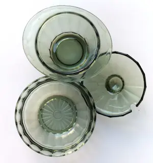 Glasblazerij Leerdam - A.C. Copier - Jampot en schaaltje kopen? Bied vanaf 20!