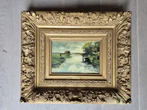 Willem Weissenbruch - olie op paneel, gesigneerd l.o. kopen? Bied vanaf 1150!