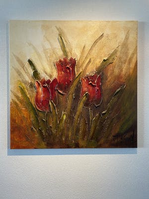 Jochem de Graaf - Tulpen in reliëf kopen? Bied vanaf 250!