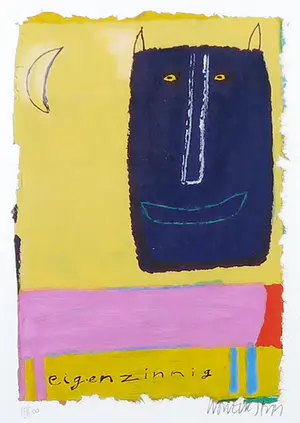 Wouter Stips - Zeefdruk, Eigenzinnig - Ingelijst kopen? Bied vanaf 50!