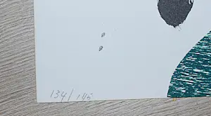 Alphons Freijmuth - ingelijste grote litho in rood/blauw/groen/zwart kopen? Bied vanaf 120!