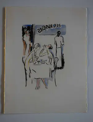 Kees van Dongen - Pochoir - De lunch kopen? Bied vanaf 400!