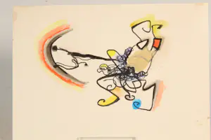 Piet Ouborg - Fantasievoorstelling, zeldzame litho, handgekleurd kopen? Bied vanaf 190!